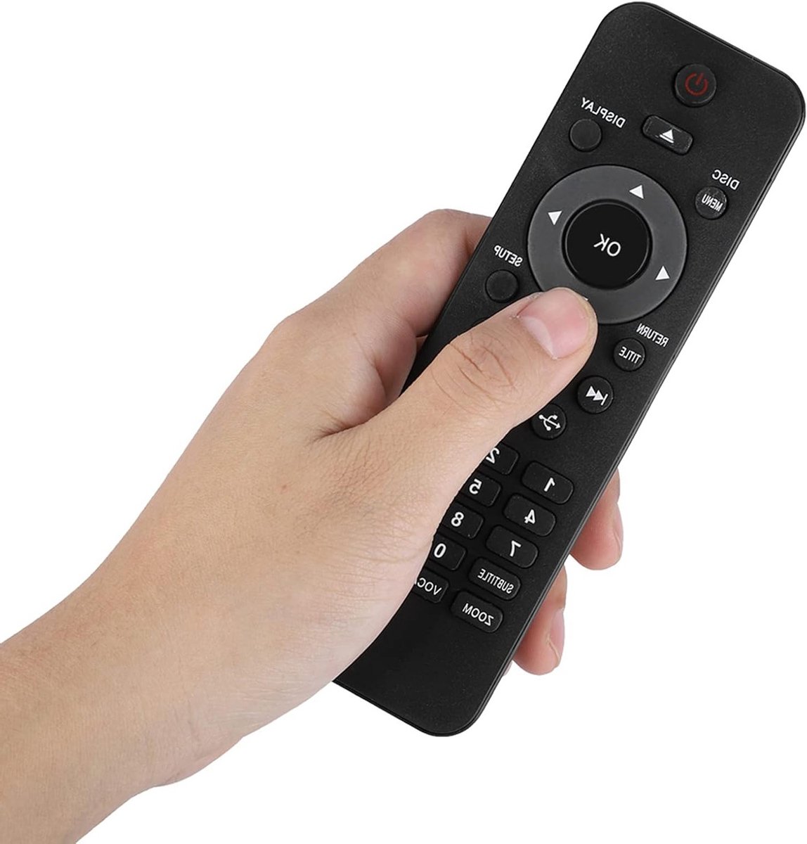 Vervangende afstandsbediening voor DVP5982C1/37B en DVP3350K DVD-spelers met extra functies en gebruiksgemak