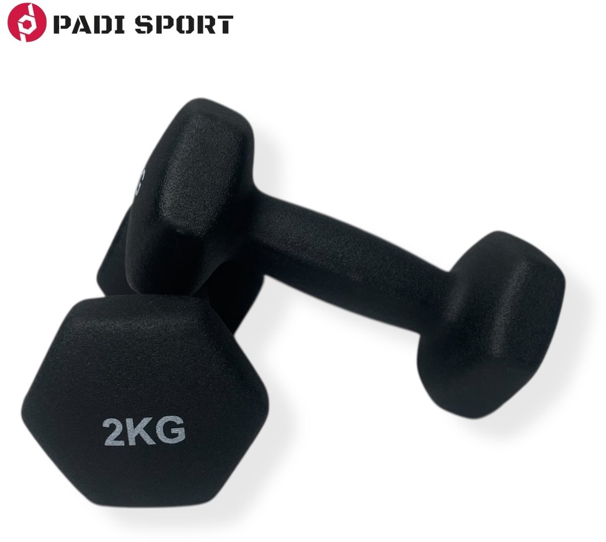 Padisport Dumbells 2 Kg - Dumbells - Gewichten - Gewichten 2 Kg - Gewichtjes - Gewichten – Dumbel – foto 2