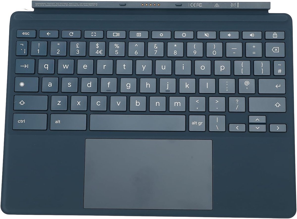 11 Inch Touch Screen Keyboard - TPN H101K - Magnetic Keyboard voor Chromebook X2 11 - Da0023dx - 11 Inch Touch Screen Tablet