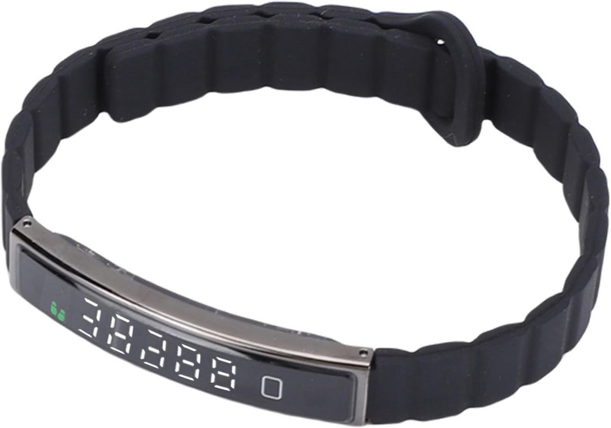 Slimme Activiteitenarmband - Fitness Tracker met Stappenteller, Waterdicht en Geschikt voor Sporten, Inclusief Externe Fotofunctie (Zwart)