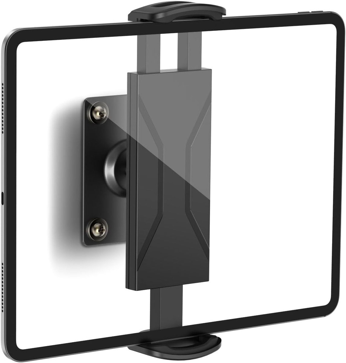 360° Verstelbare Wandhouder voor 4.7-14 inch Tablet, eReader en Smartphone, Aluminium Bevestiging, Geschikt voor iPad, Galaxy Tab en Kindle Fire