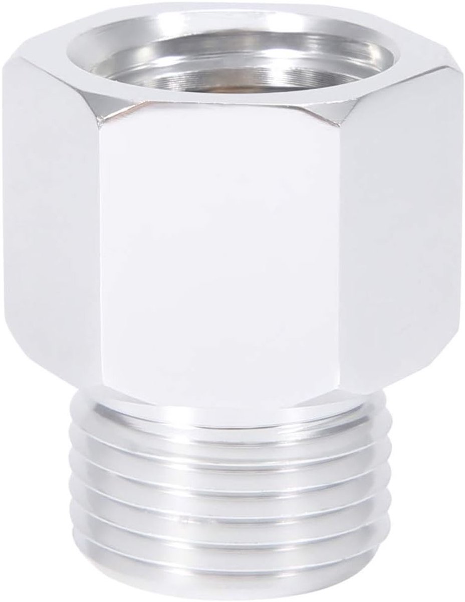 CO2 Flesadapter voor Bierfust, W21.8 naar TR21.4, Omvormbare Regulator voor Thuisbrouwerij, Geschikt voor DIN477/JIS M22-14/BS 341 No. 8