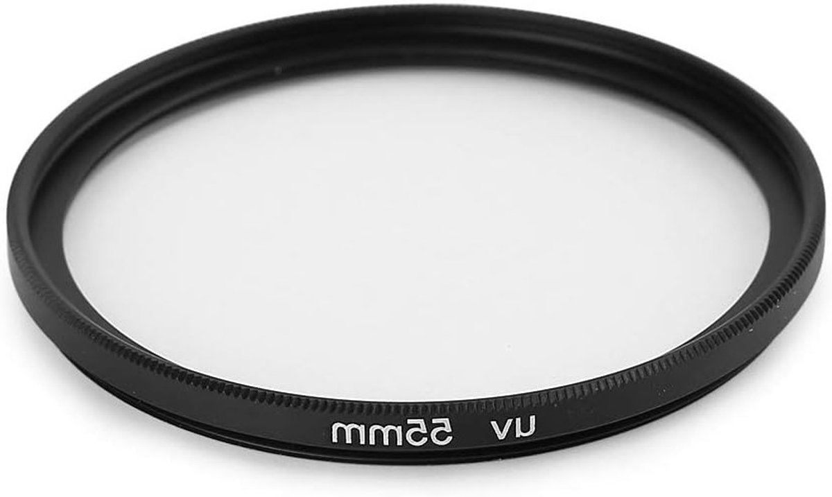 55mm Ultraviolet Lens Filter voor Camera's - Bescherming, Verbeterde Kleur en Contrast, Geschikt voor Diverse Merken zoals Nikon, Sony, Olympus en meer
