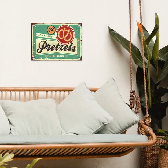 Décoration de Jardin Bretzel - Vintage - Citation - 40x30 cm