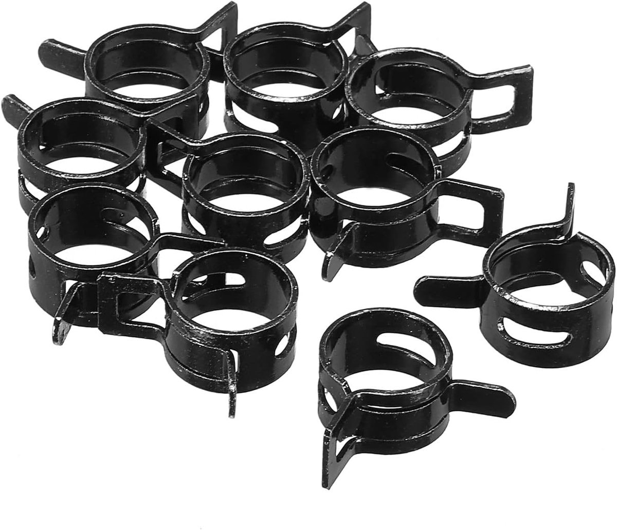 10x Veerklemmen Staal voor Brandstofleidingen en Slangen (12mm)