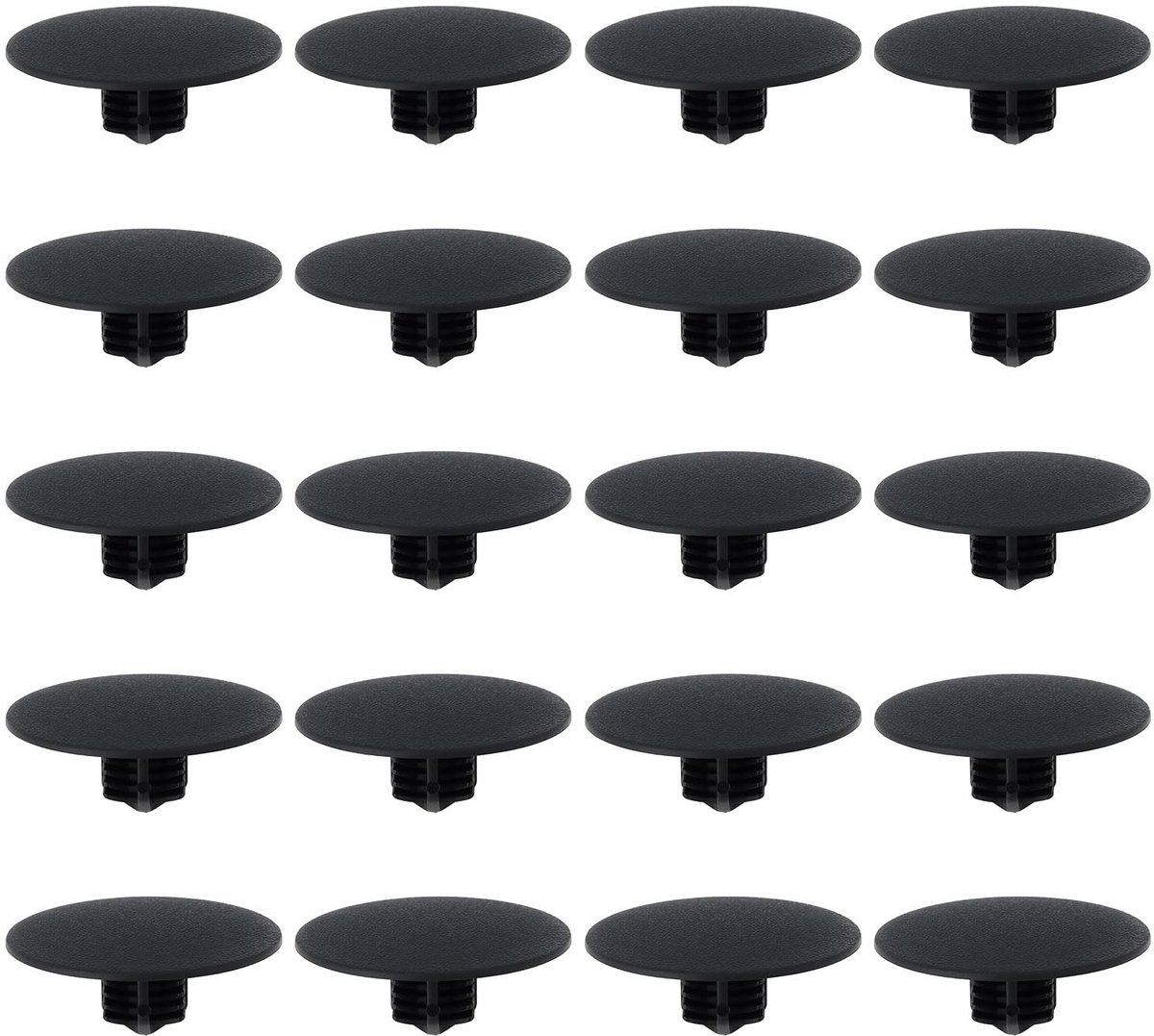 Dailygoods- Geluidsisolatie Clips 20 Stuks - Vervanging MU001282 - Kunststof - Compatibel met Mitsubishi ASX 2010-2020 - Eenvoudig te installeren - Zwart - Isolatieclips