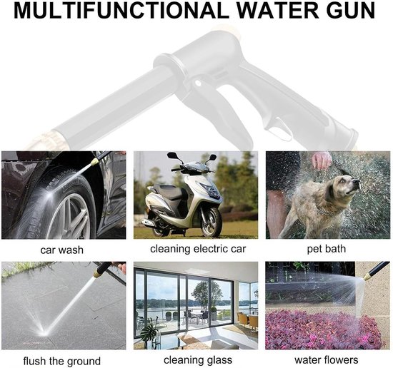 Hogedrukreiniger - Mobiele sproeier - Auto reinigen - Krachtige waterstraal - 25 x 23 x 13 cm - null — afbeelding 5