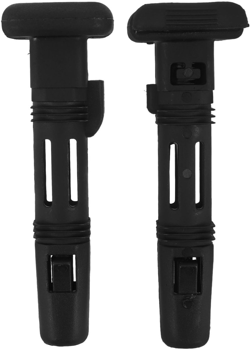 Dailygoods- Hoofdsteunpen 2 Stuks - Hoofdsteun Geleiding - Verstelbaar - Verbeterd Comfort - Compatibel met Auto's - 12,7 mm Diameter