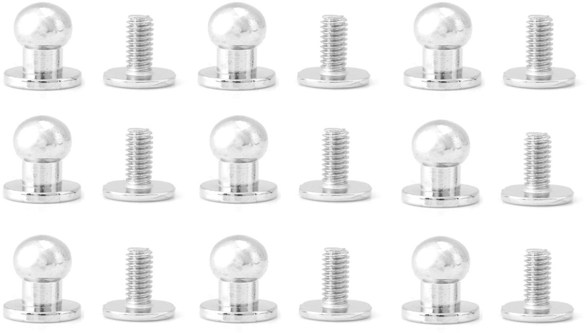 Dailygoods- Klinknagel 8*6mm - 20 Stuks - Ronde Kop - Koperen Spijkers - Decoratie Accessoires - Fijn Vakmanschap - Studs