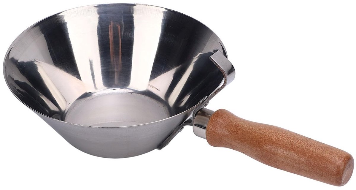 Dailygoods- Gipskom met Houten Handvat - Roestvrij Staal - Stukadoorsbak - Efficiënte Overdracht - Duurzaam - Ideaal voor Bouw en Landbouw - Modderpan