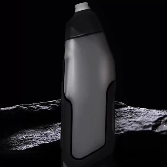 Fietsfles met Houder - Bidon Racefiets - Snel Hydrateren - Aerodynamisch Ontwerp - 600ml - Zwart — afbeelding 5
