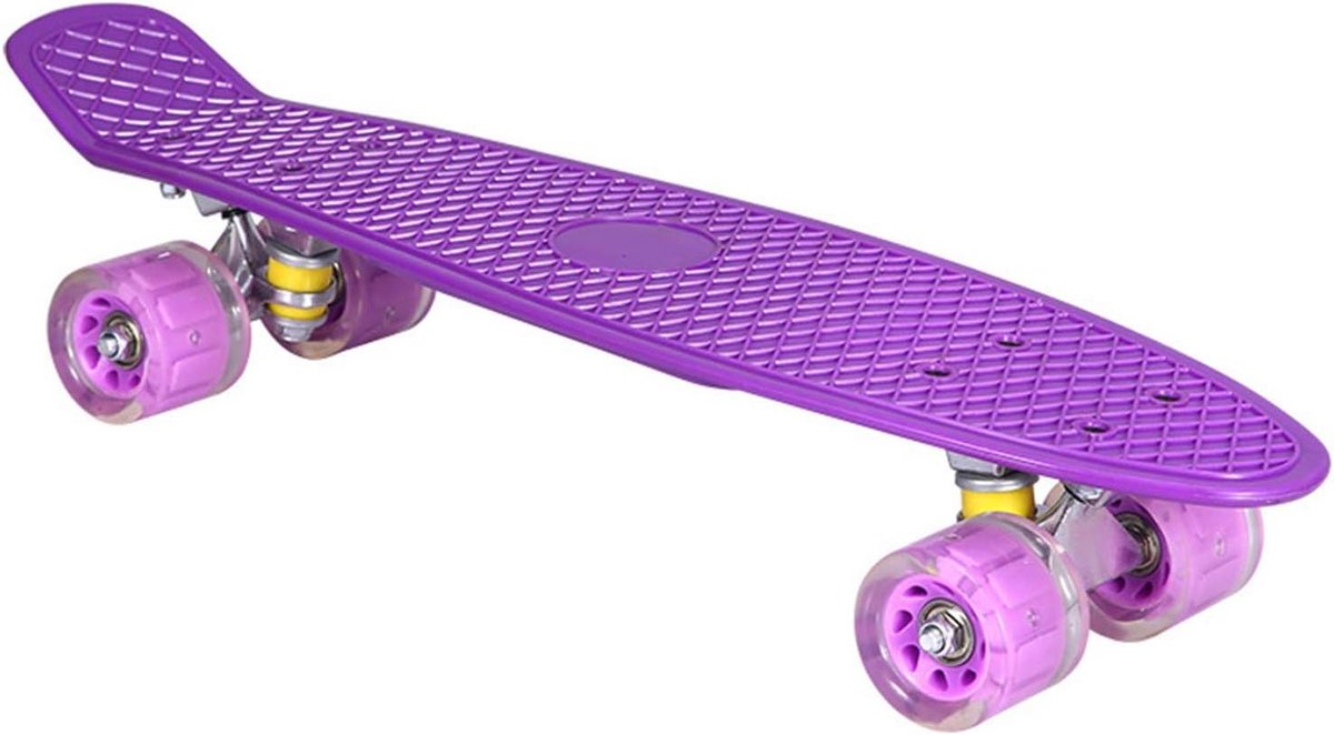 Compleet Skateboard Mini Cruiser Beginners Leren Verlichte Wielen 22 Inch