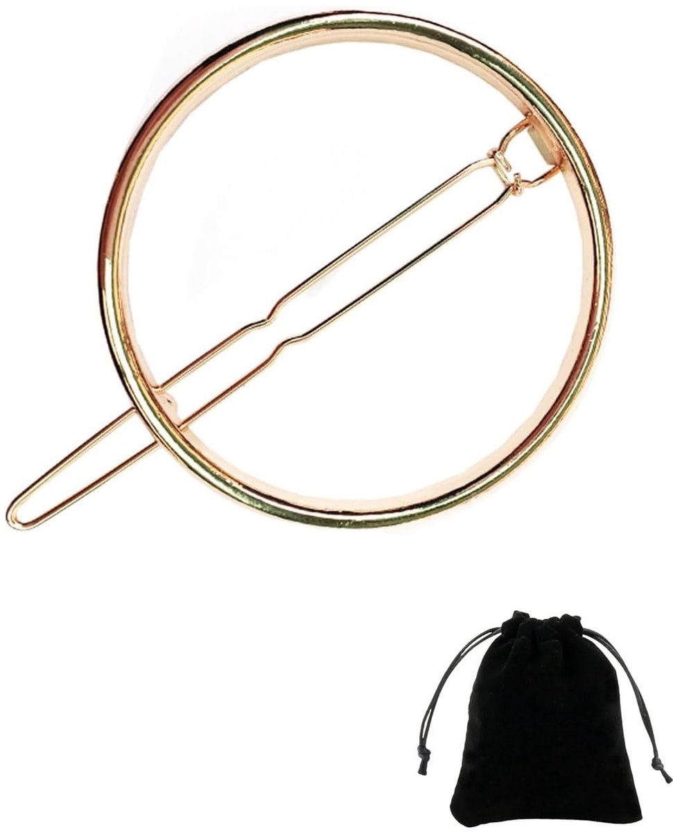 Dailygoods- Haarspeld Geometrisch Design - Metalen Haarspeld - Haaraccessoire Dames - Haarclip Meisje - Elegante Haarspeld - Perfect voor Bruiloft