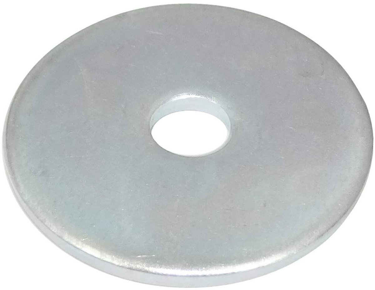Dailygoods- Carrosserie-sluitring Set van 20 - M6 - Buitendiameter 30mm - Verzinkt staal - Platte ringen - Dikte 2mm - Voor bevestigingsmiddelen