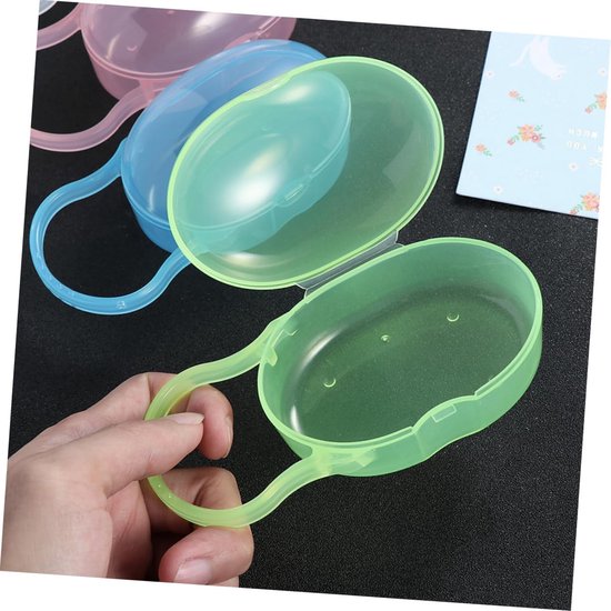 Speendoosjes Set - Fopspeen Houders - Baby Benodigdheden - Hygiënisch en Veilig - 5 Stuks - Diverse Kleuren — afbeelding 2