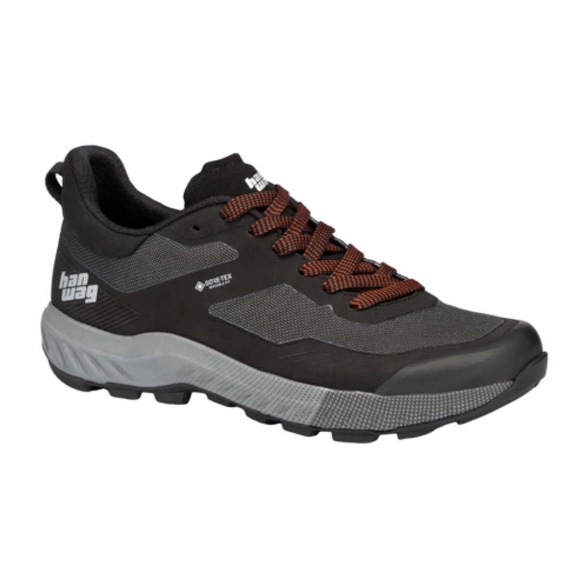 Wandelschoen Hanwag Men Kaduro Light GTX Asphalt -Schoenmaat 43 Grijs