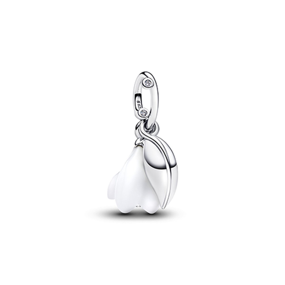 Pandora Moments / Pandora ME Sneeuwdruppelbloem Hangende Bedel Zilver wit dames 794239C01 — cadeau in Sieraden - foto 4