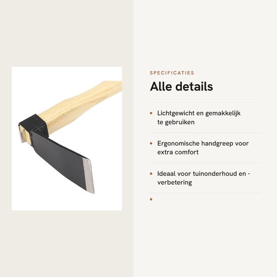 Solidchoice- Schoffel Ergonomisch Houten Handgreep - Tuingereedschap - Graafschop - Lichtgewicht - Robuust - Comfortabele Grip van Solidchoice — afbeelding 3