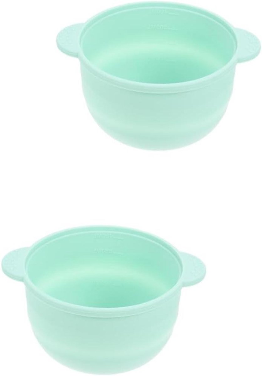 Siliconen Waxkom - Waxsmeltpot - Ontharen Thuis - Non-stick Oppervlak - 2 Stuks - Lichtgroen