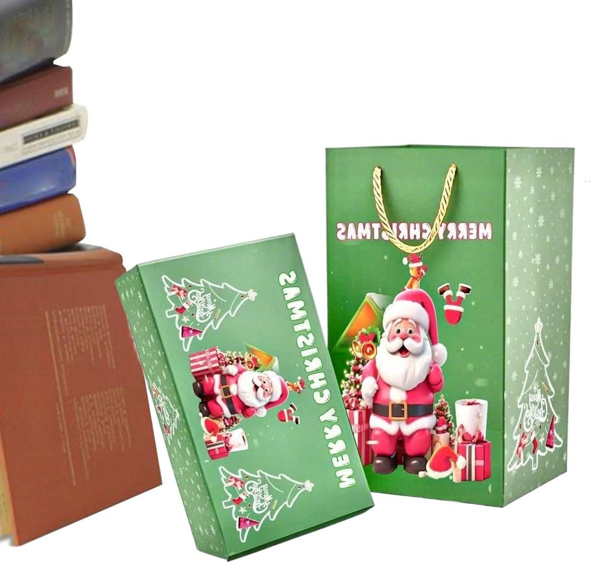 Opvouwbare Kerstbox - Feestdecoratie Geldbox - Cadeaus Organiseren - Veerkrachtig Ontwerp - 184 cm - Rood