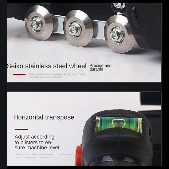 Tegelvoeg Reiniger - Voegmachine Elektrisch - Naden Reinigen - Ingebouwd Stofopvangapparaat - 30 CM - Grijs — afbeelding 2