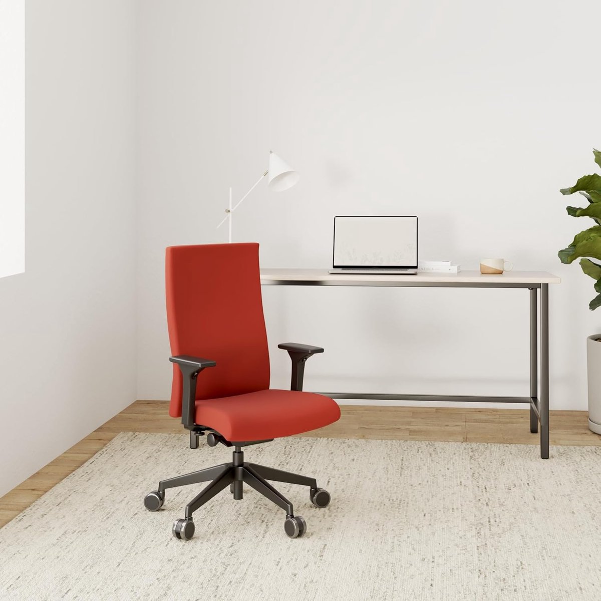 Ergonomische Bureaustoel - House&Garden ErgoElite Pro Orange Edition - 4D Armleuningen - Verstelbare Rugleuning - Lendensteun - Draaibaar - Bureaustoel voor Thuiswerkplek & Kantoor - Oranje