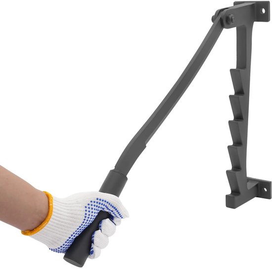 Hutjemutje - houtklover - wandklover - houtsplijter - kloofwig - handmatig - wandmontage - 40.5 cm - voor tuin & openhaard - zwart — afbeelding 4