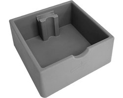 Koffie Knock Box - Espresso Afvalemmer - Koffiebereiding Thuis - Schokabsorberend Siliconen - 1.5 Liter - Grijs