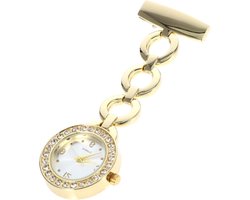 Dames Zakhorloge - Verpleegster Horloge - Tijd Aflezen - Eenvoudig Ontwerp - 9 x 3.2 cm - Zilverkleurig