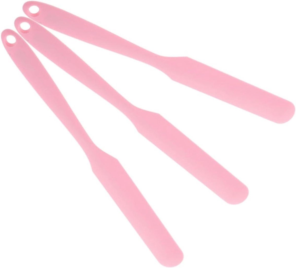 Wax Spatels - Ontharingsstokjes - Ontharen Lichaam - Antiaanbaklaag - 3 Stuks - Roze