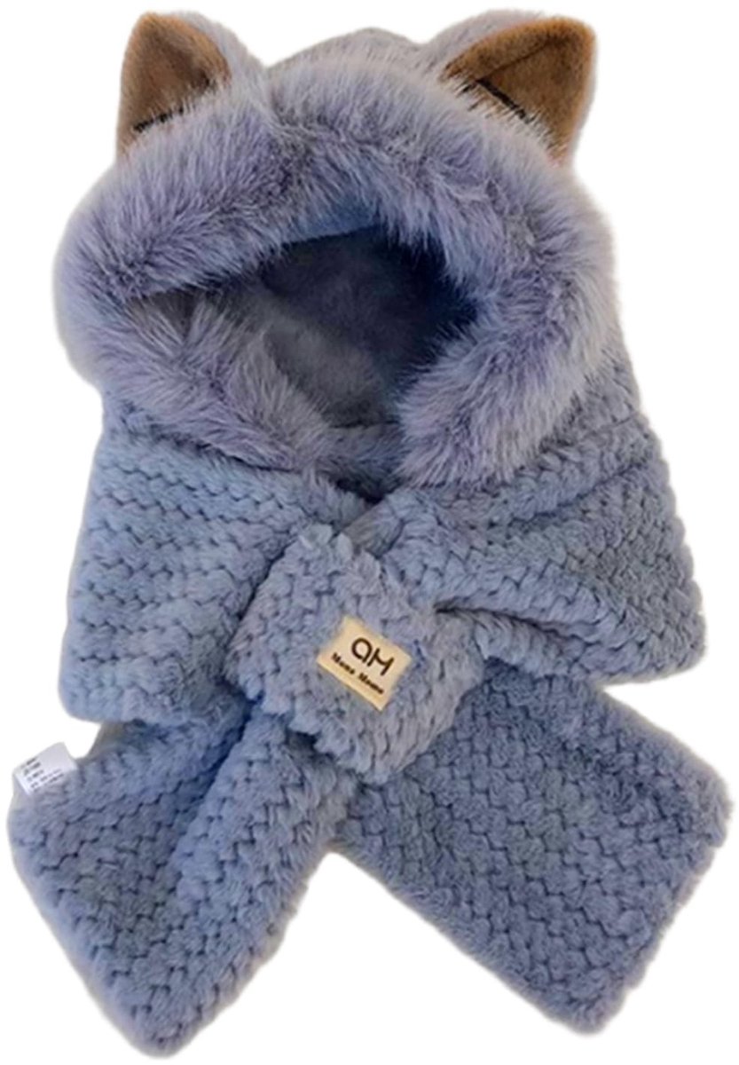 Dailygoods- Sjaal Dames - Warme Winterset - Gebreide Muts - Halswarmer - Elastisch Materiaal - Geschikt voor Buitenactiviteiten