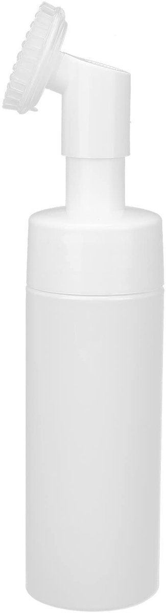 Dailygoods- Gezichtsreiniger met siliconen borstelkop - Schuimende fles - Diep reinigende functie - Waterdicht ontwerp - Grote vulopening - Antilek pompkop - Reinigingsfles