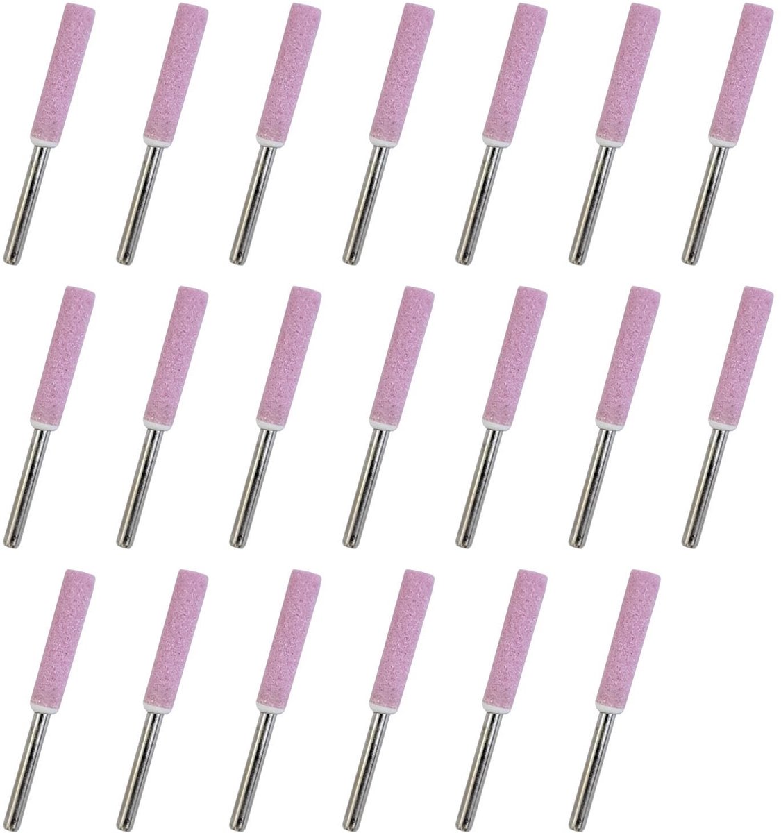 Dailygoods- Kettensäge Slijpkop 20 Stuks - Hoge Hardheidskeramiek - Slijpen/POLIJSTEN - Geschikt voor Metalen - Effectieve Warmtedissipatie - Totale Lengte 48 mm