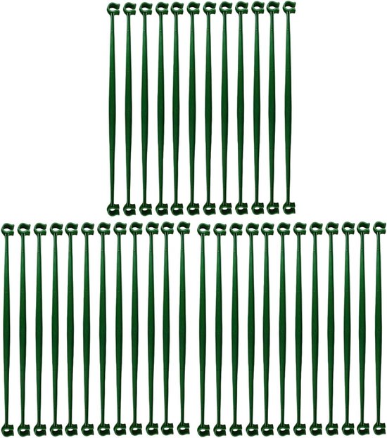 Tomatenrekken Tuin - Klimplantsteun Set - Planten Ondersteunen - Flexibel Ontwerp - 36 stuks - Groen