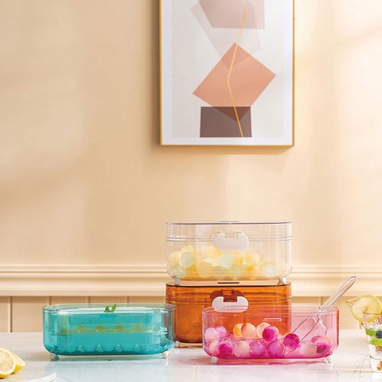 IJs Maken Container - Opslag Box - Drankjes Koelen - Geur Afsluitend - 25 cm - Blauw — afbeelding 2