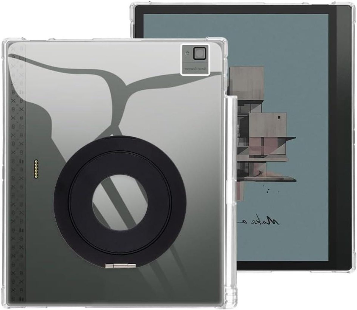 Tablet Hoes en Standaard - Beschermhoes Houder - Handsfree Kijken - Militaire Valbescherming - 10.3 Inch - Helder Zwart