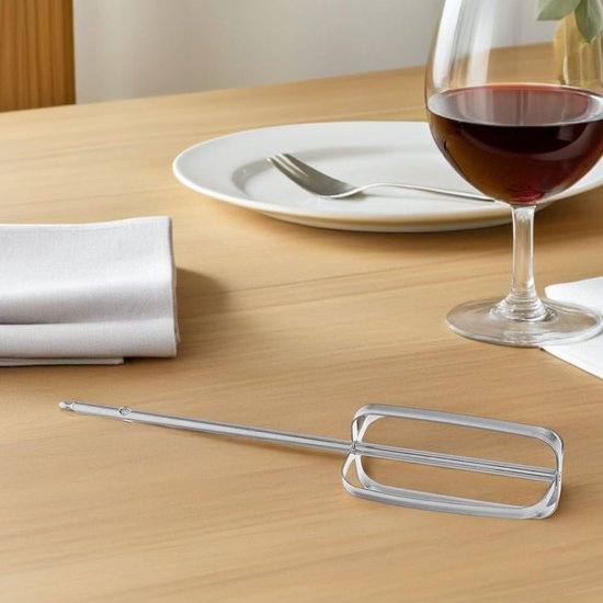 Handmixer Kloppers - Mixer Opzetstukken - Bakken en Koken - Roestvrij Staal 304 - 4 stuks - Zilver — afbeelding 5