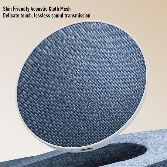 Kussenluidspreker - Onder kussen audio - Rustig slapen - Plat ontwerp - 12 cm breed - Wit — afbeelding 2