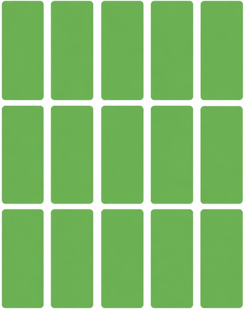 Herma weckpot etiket stickers - groen - 20 x 50 mm - 480x stickers - verwijderbaar