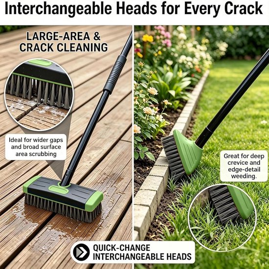 Grasverwijdertool - Onkruidtrekker Tuin - Spleten Schoonmaken - Verwijderbaar Handvat - 43 cm - Niet gespecificeerd — afbeelding 5