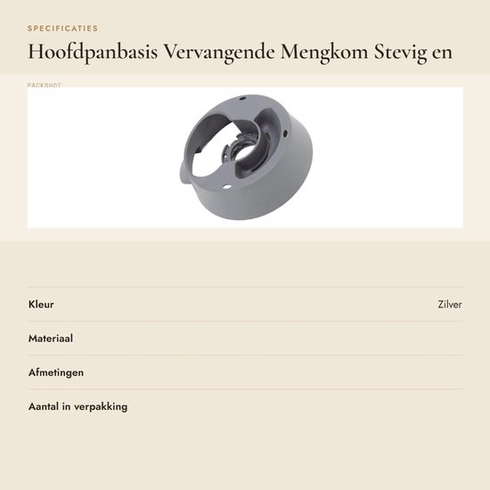 Dailygoods- Mengkom Vervanging voor TM5 6 - Stevige Basis - Hoogwaardig PP - Gemakkelijk Te Reinigen - Geschikt voor Kookblender - Lange Levensduur - Keukenmachineonderdeel van Dailygoods — afbeelding 3