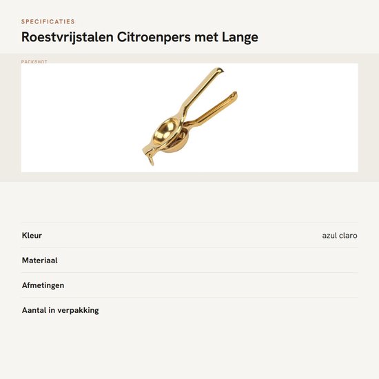 Dailygoods- Citruspers Handpers - Roestvrij Staal - Versterkte Afdichtingen - Voor Citroen/Limoen/Citrusvruchten - Efficiënt Koken - Modern/Retro Design - Sapcentrifuge van Dailygoods — afbeelding 3