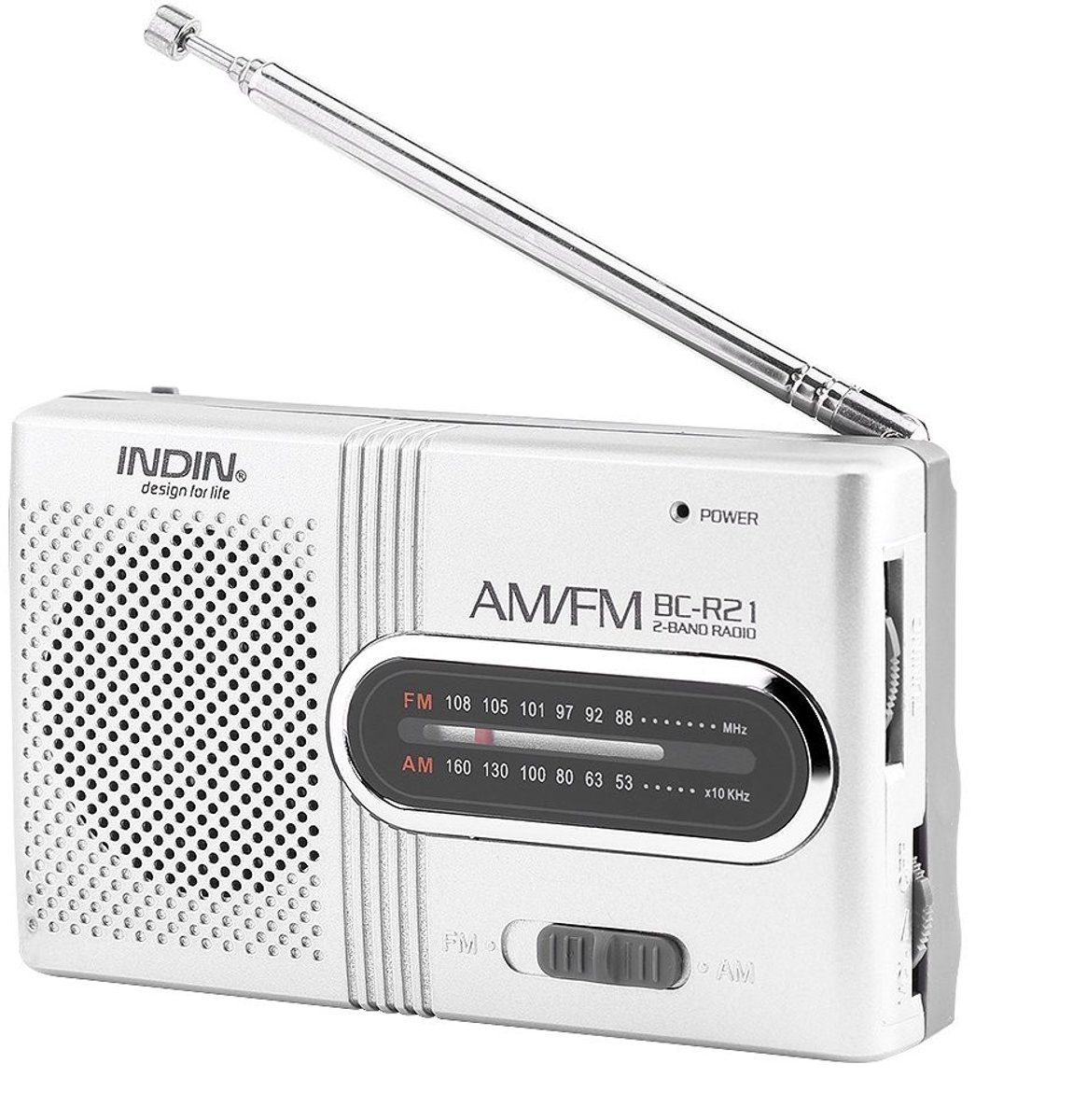 Dailygoods- Draagbare Radio met Telescopische Antenne - Mini Stereo - Transistor Ontvanger - Persoonlijke Luidsprekers - Muziekspeler - Lichtgewicht