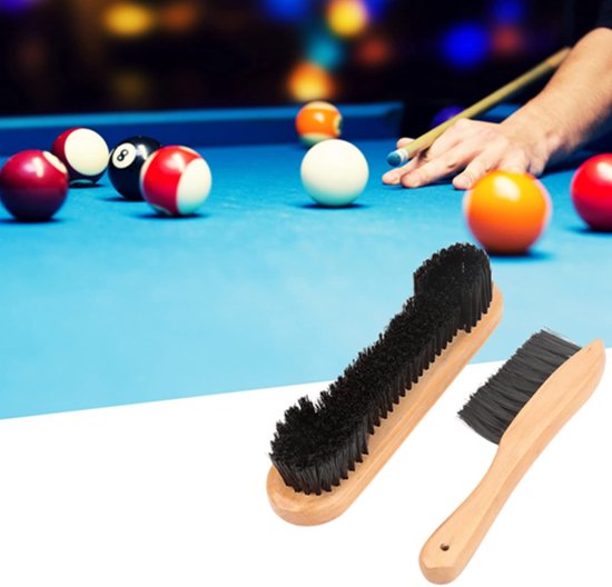 Dailygoods- Biljarttafel Borstel - Railborstel - Pooltafel Cleaner - Houten Handvat - 2 Stuks - Eenvoudig in Gebruik - Pooltafelborstel van Dailygoods — afbeelding 5