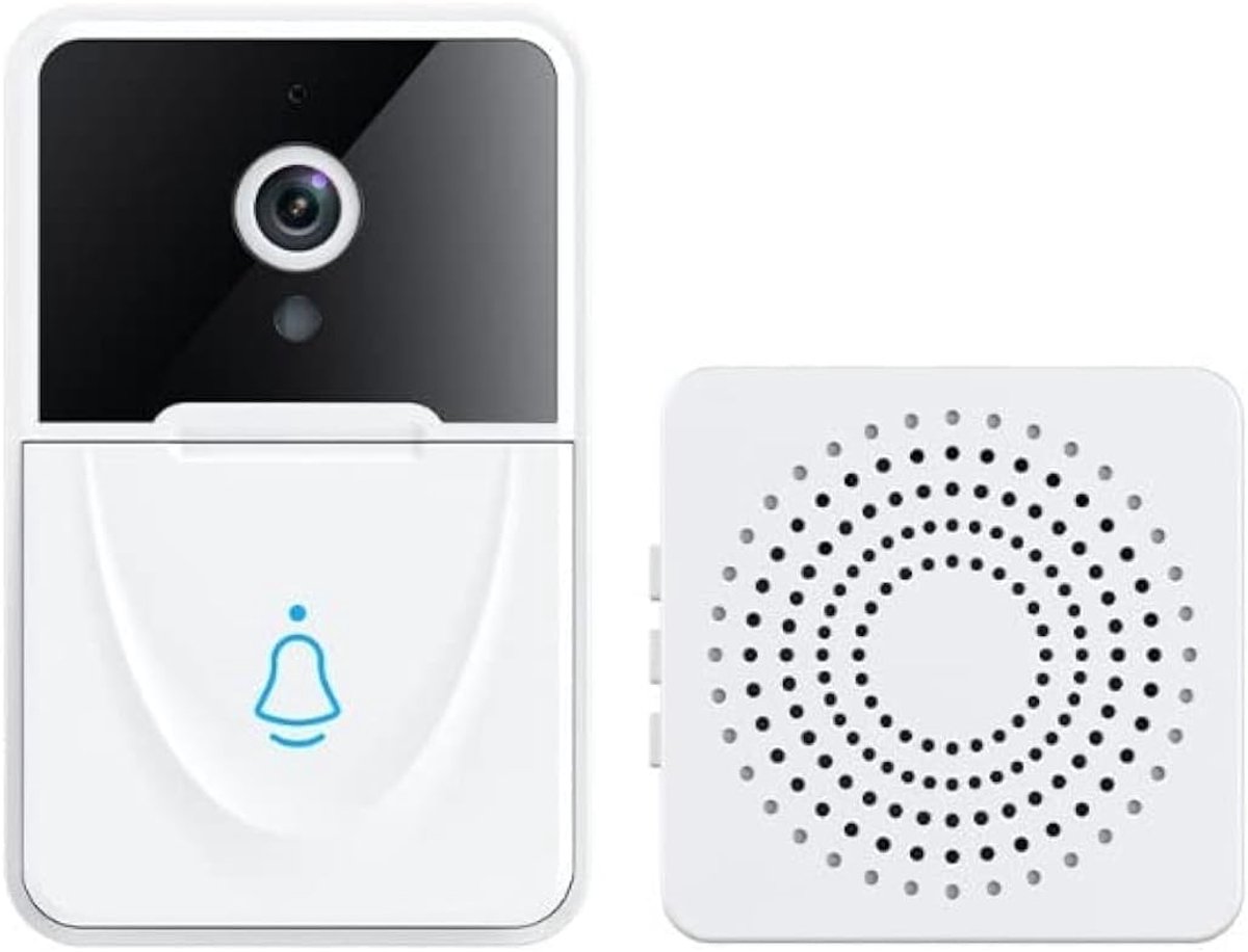 Wireless Video Doorbell Camera Visual Smart Security Doorbell with Motion Detection Night Vision 2-Way Audio Real-Time Monitoring