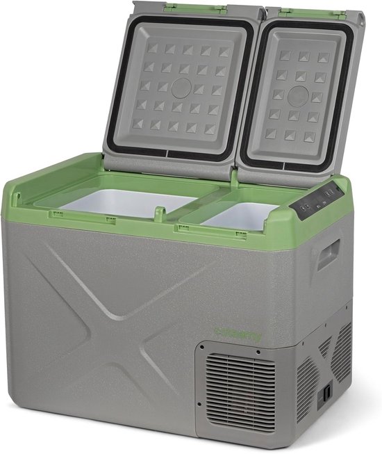 Steamy-E Single Zone 45, Elektrische Compressor Koelbox met twee compartmenten, 32 Liter, Grijs, 12V/230V, voor vriezen en koelen van -20 tot +20, ideaal voor op de camping — afbeelding 4