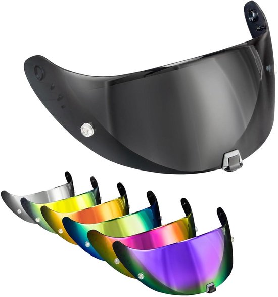 PSLER Helmvizier voor EXO 520 1400 R1, getint vizier voor Scorpion EXO 391 520 1400 R1 motorfiets UV-bescherming gezichtsscherm vervangende accessoires (lichtzwart)