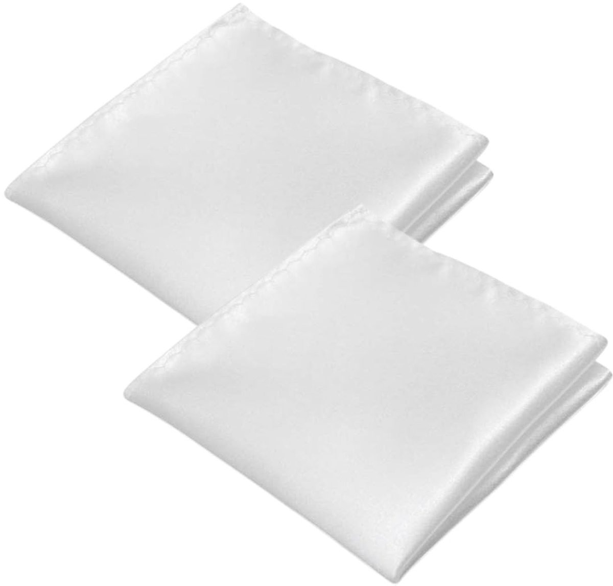 Dailygoods- Zakdoeken 2 x 22x22 cm - Glanzende Katoenen Doeken - Heren Zakdoeken - Casual/Halsdoeken - Lichtgewicht/Kreukvrij - Geschikt voor Formele Gelegenheden - Halsdoek