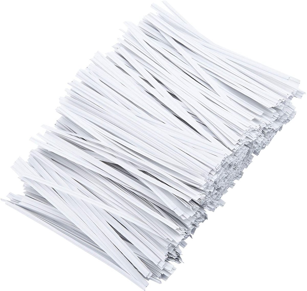 Dailygoods- Stropdassen 750 stuks - Herbruikbare Zakbanden - Papieren Stropdassen - Feestaccessoires - Cadeauzakjes - Metallic/Kunststof 10 x 0,4 cm - Twist Ties