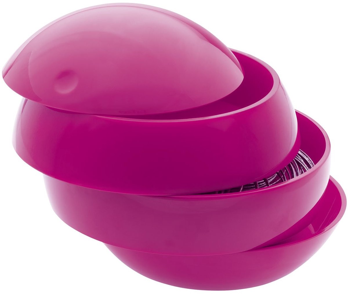 Dailygoods- Cosmetica Organizer Waterdicht - Draaibaar - 3 Vakken - 16x14cm - Roze - Perfecte Orde in Badkamer - Make-up Organizer
